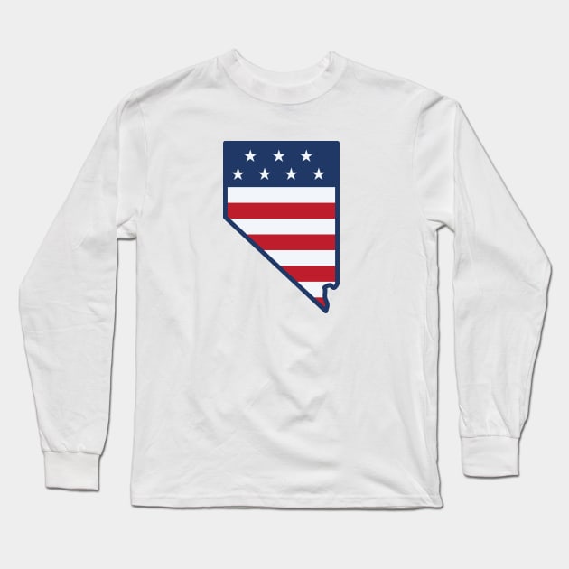 Stars and Stripes Nevada Long Sleeve T-Shirt by SLAG_Creative